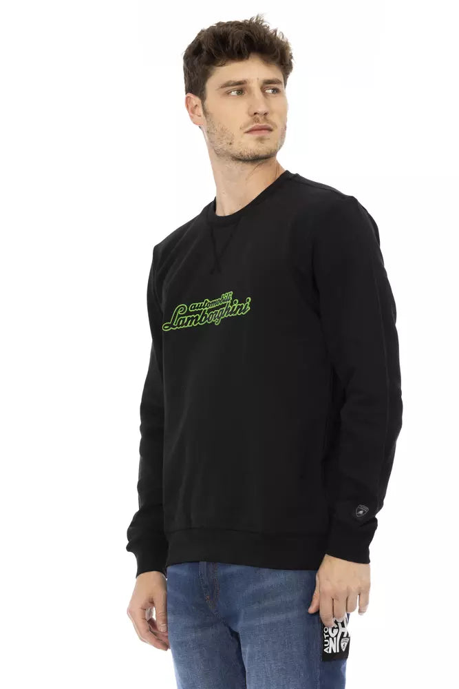  - Black Cotton Men Sweater