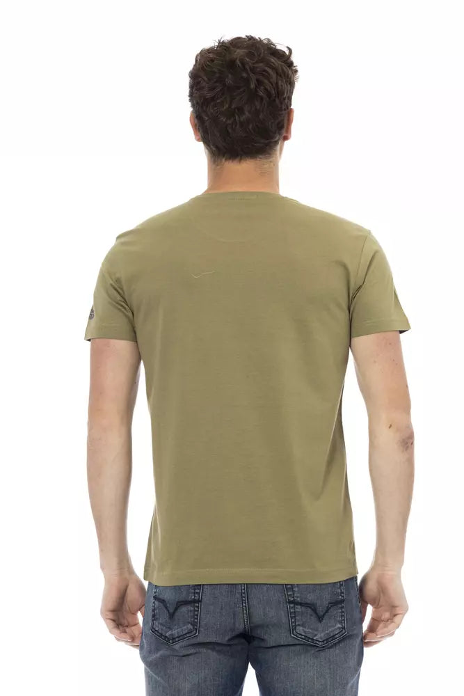  - Green Cotton Men T-Shirt