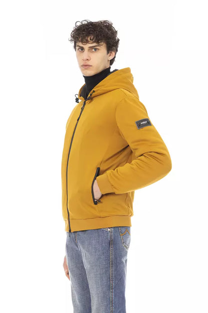  - Yellow Polyester Men Jacket