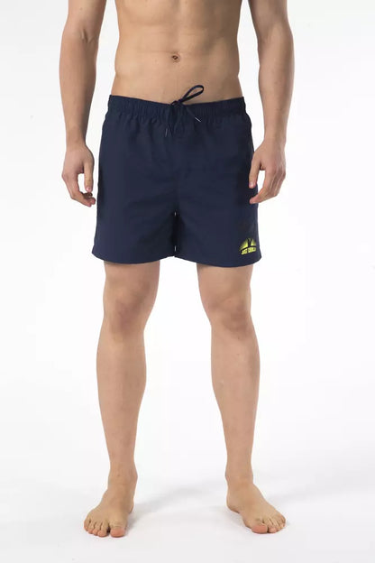  - Blue Nylon Men Swim Short