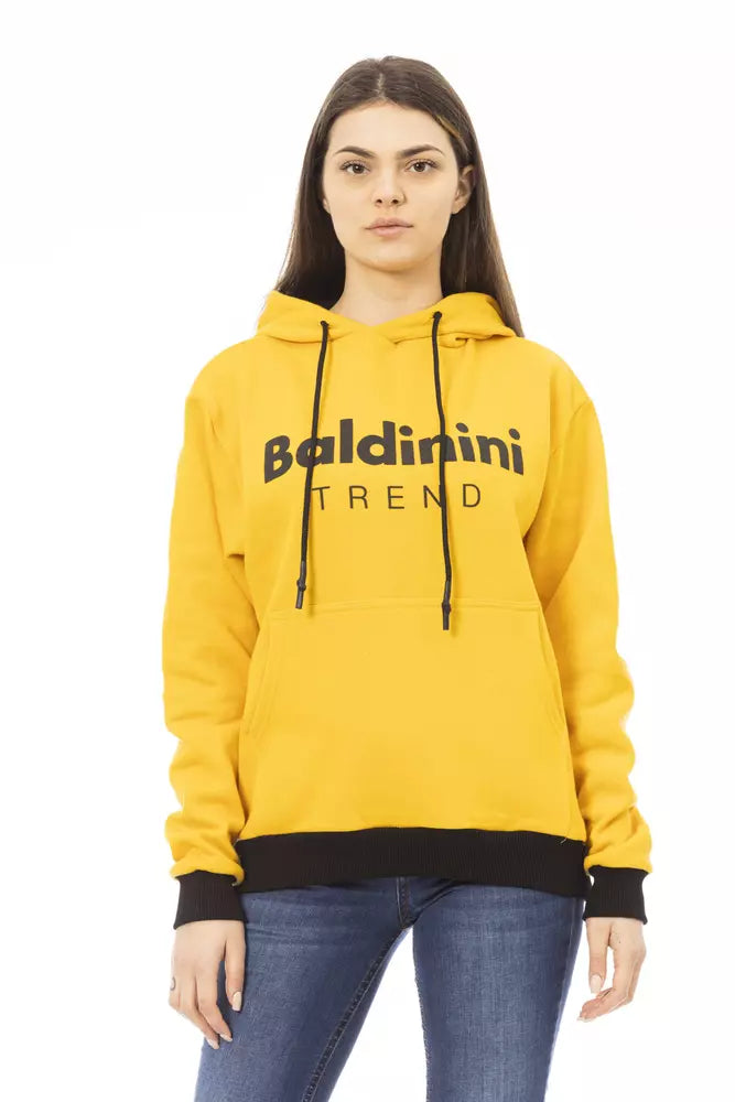  - Yellow Cotton Women Sweater