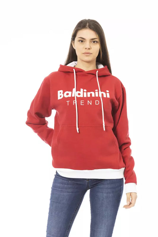  - Red Cotton Women Hoodie