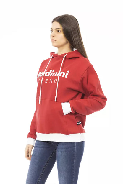  - Red Cotton Women Hoodie