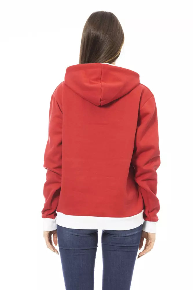  - Red Cotton Women Hoodie