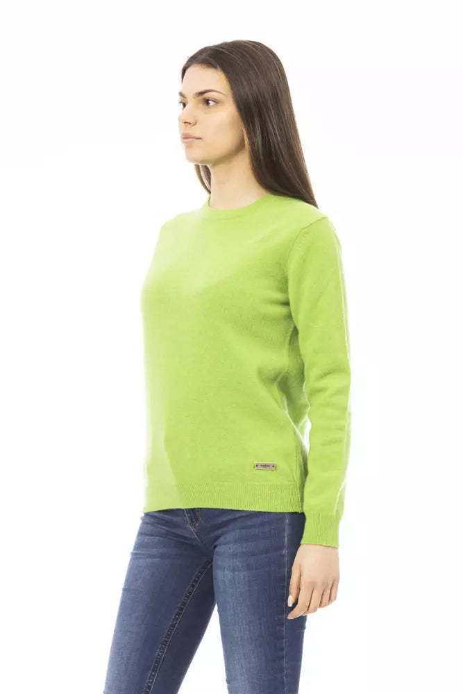  - Green Wool Women Sweater