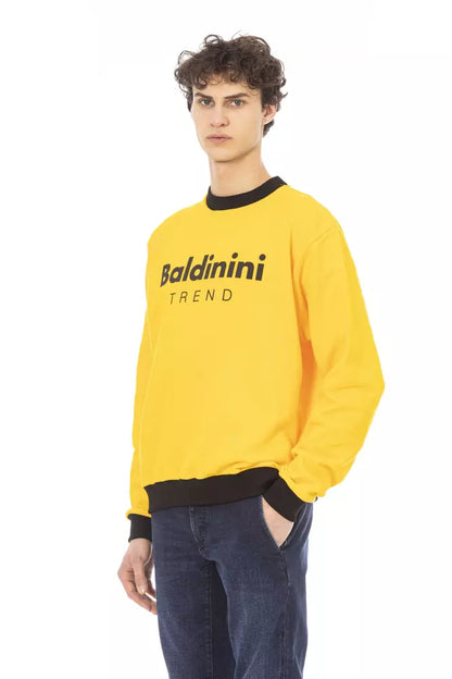  - Yellow Cotton Men Sweater