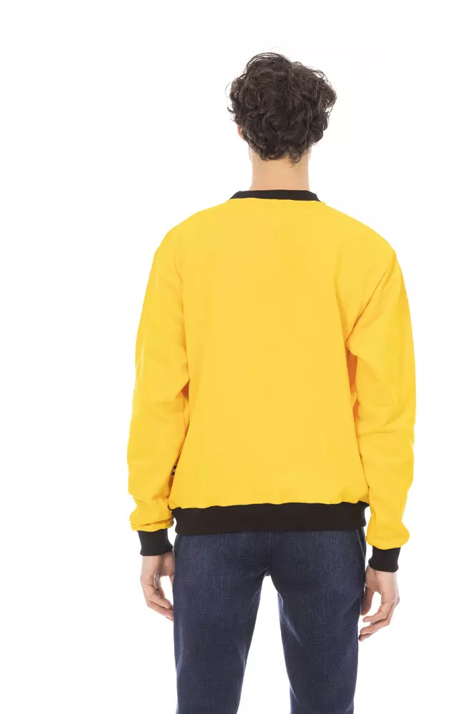  - Yellow Cotton Men Sweater