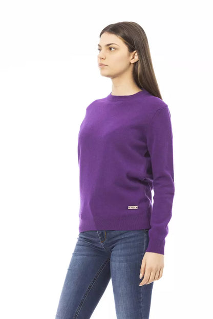  - Purple Wool Women Sweater