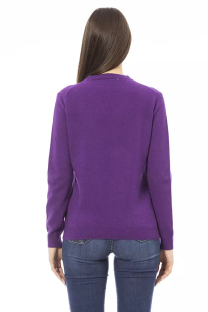  - Purple Wool Women Sweater