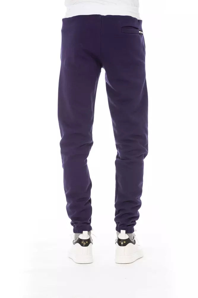  - Purple Cotton Men Pants