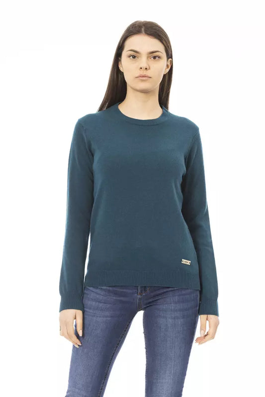  - Green Wool Women Sweater