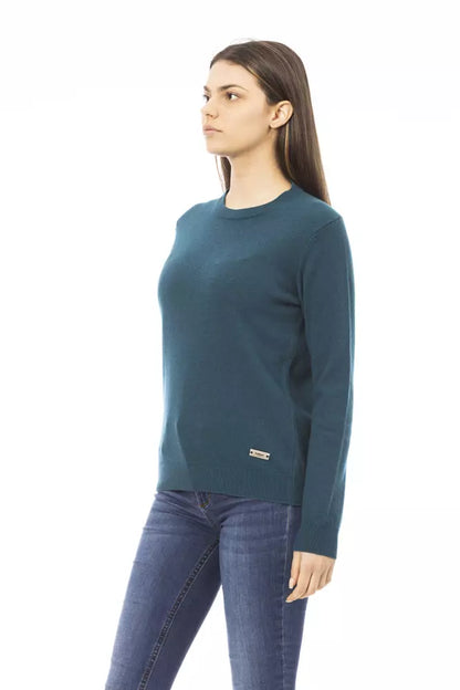  - Green Wool Women Sweater