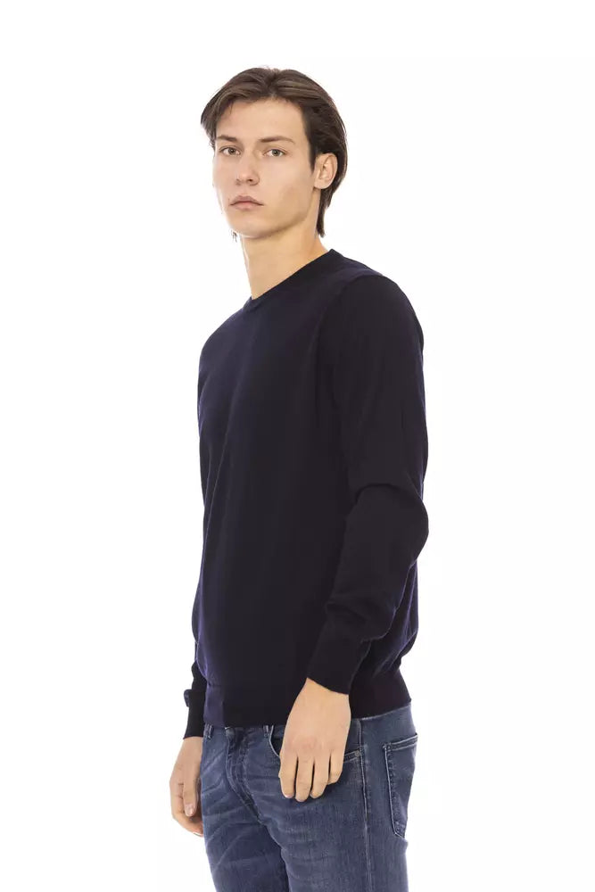  - Blue Fabric Men Sweater