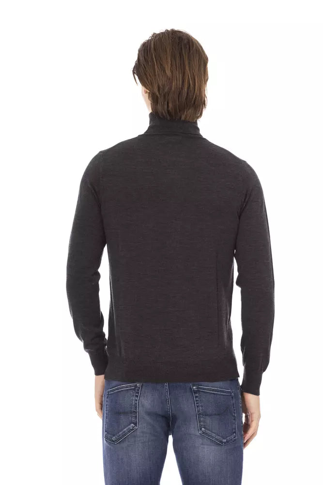  - Gray Fabric Men Sweater