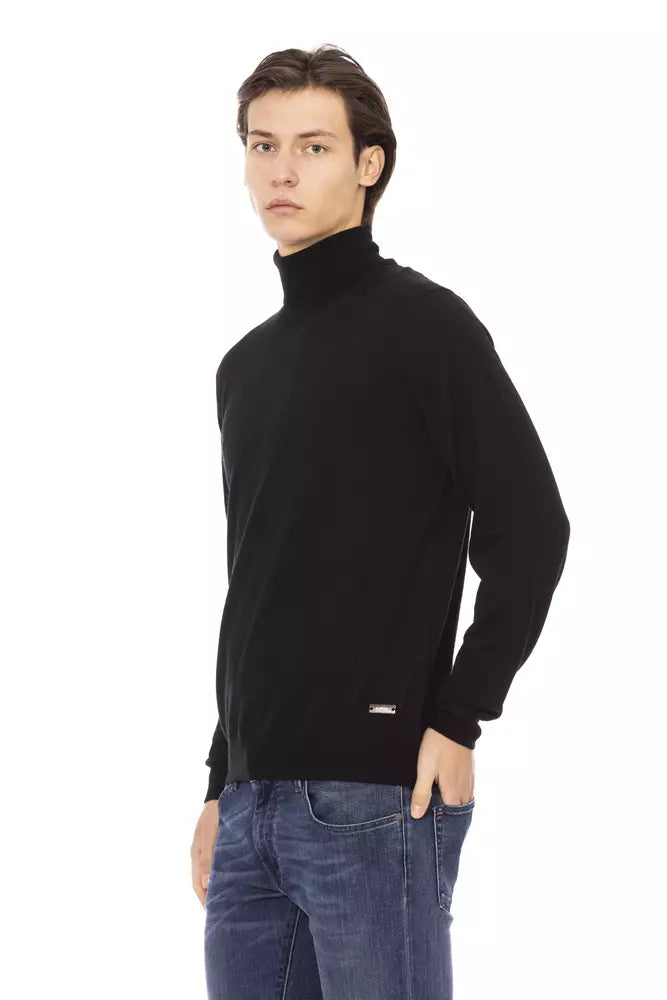  - Black Fabric Men Sweater