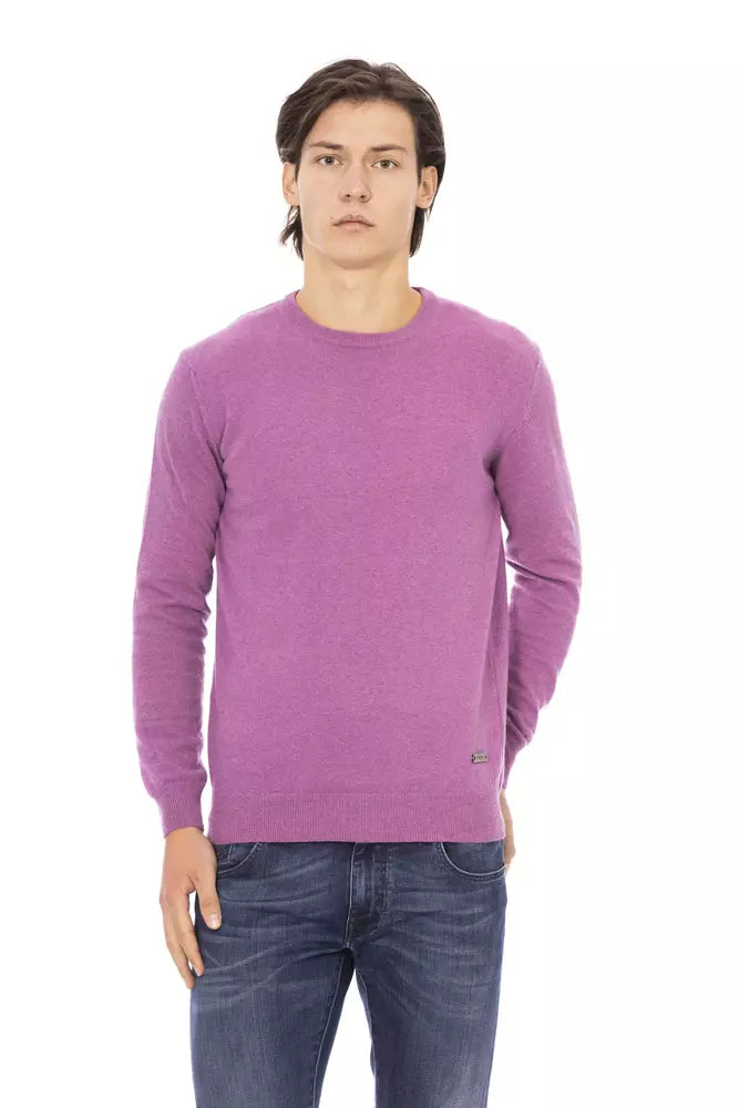  - Purple Wool Men Sweater