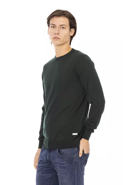  - Green Fabric Men Sweater