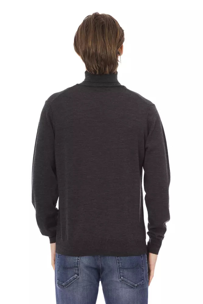  - Brown Fabric Men Sweater