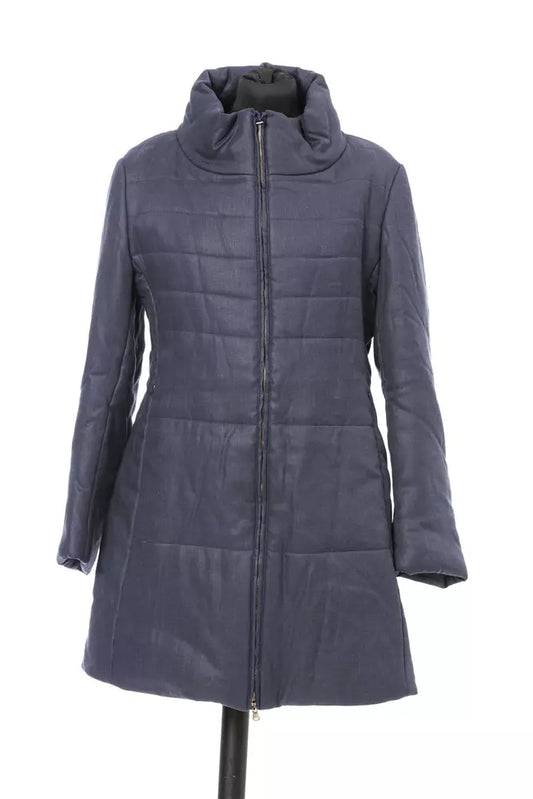  - Blue Cotton Women Jacket