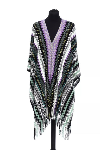 Missoni Multicolor Wool Women's Poncho