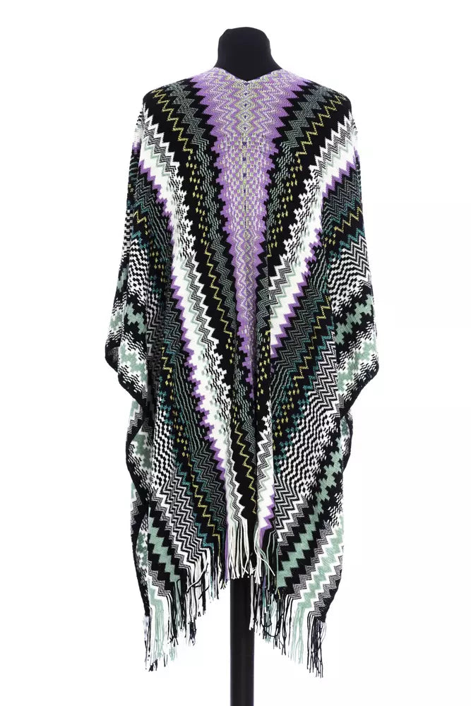 Missoni Multicolor Wool Women's Poncho