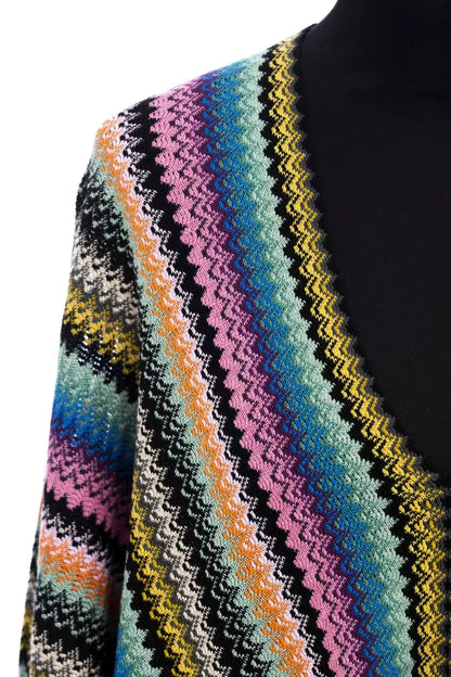 Missoni Multicolor Wool Fringed Poncho