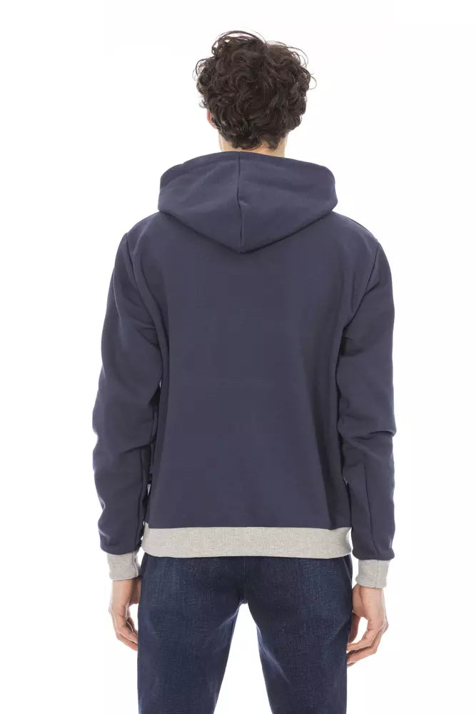  - Blue Cotton Men Sweater