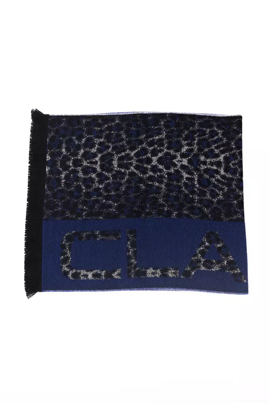  - Blue Wool Men Scarf