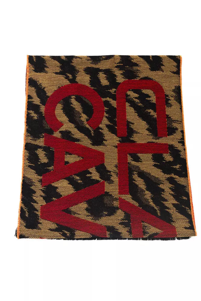  - Brown Wool Men Scarf