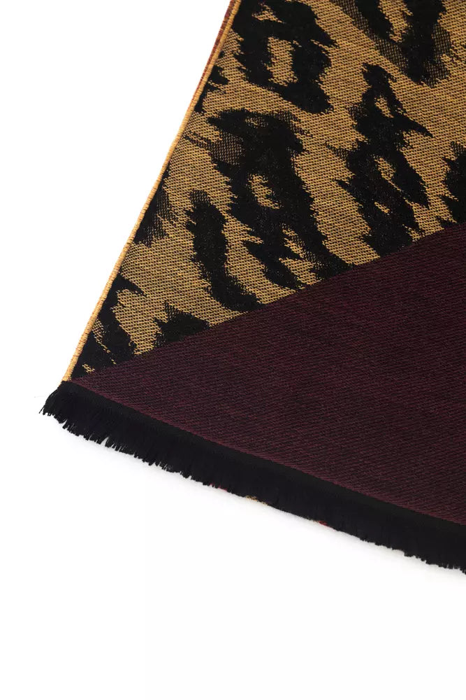  - Brown Wool Men Scarf