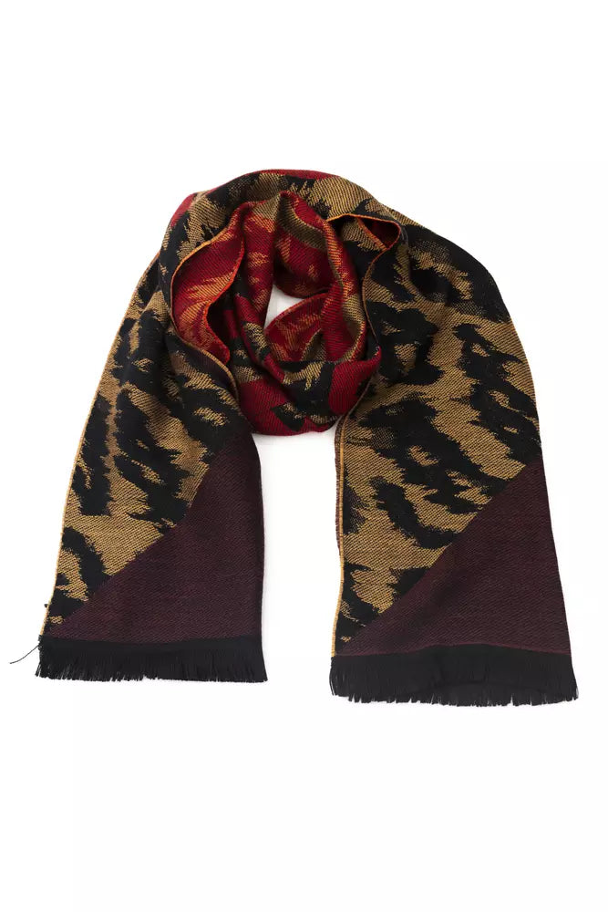  - Brown Wool Men Scarf