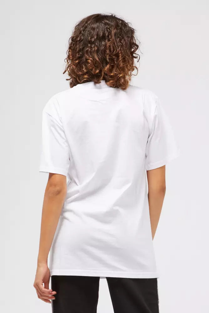  - White Cotton Women T-Shirt