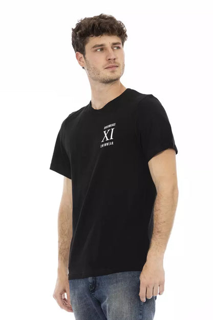  - Black Cotton Men T-Shirt