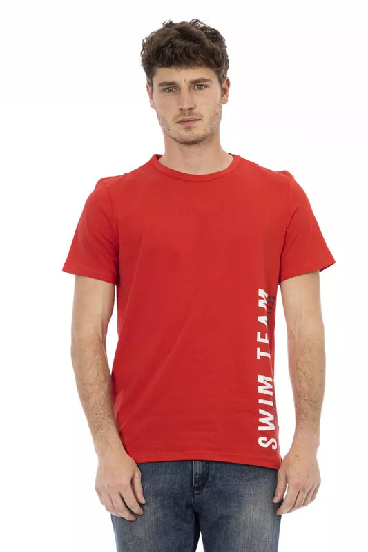  - Red Cotton Men's T-Shirt