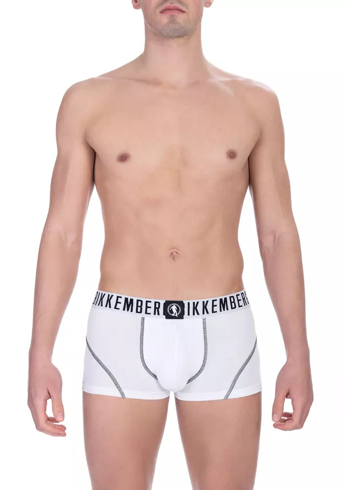  - White Cotton Men Trunk