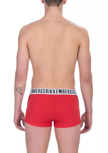  - Red Cotton Men's Underwear Trunk