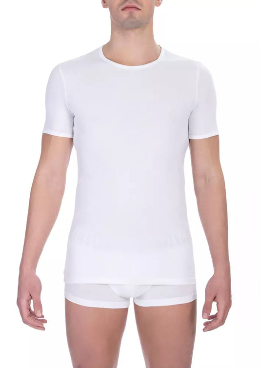  - White Cotton Men's T-Shirt