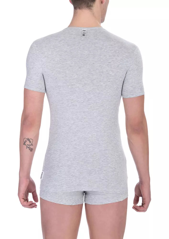  - Gray Cotton Men TShirt