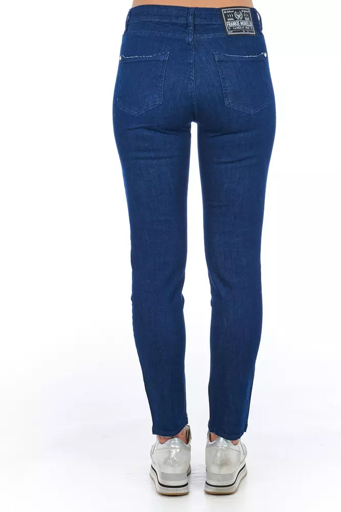  - Blue Cotton Women Skinny Jean