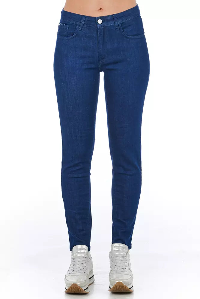  - Blue Cotton Women Skinny Jean