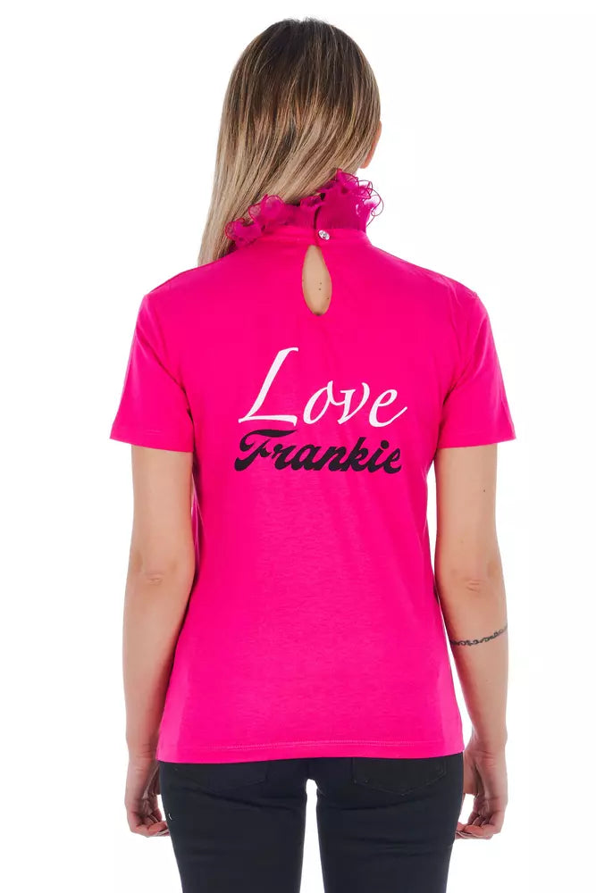  - Pink Cotton Women T-Shirt