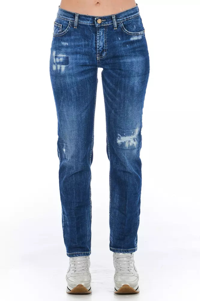  - Blue Cotton Women Jeans