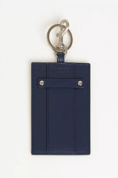  - Blue Leather Men Keychain