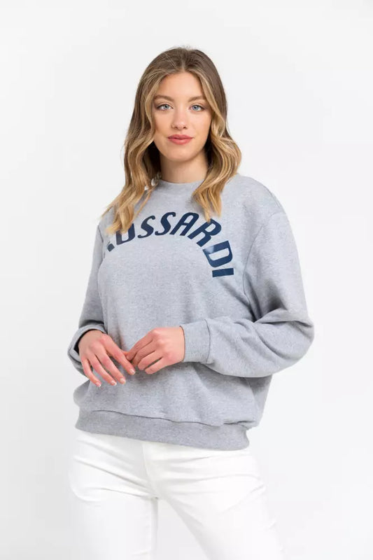  - Gray Cotton Women Sweater