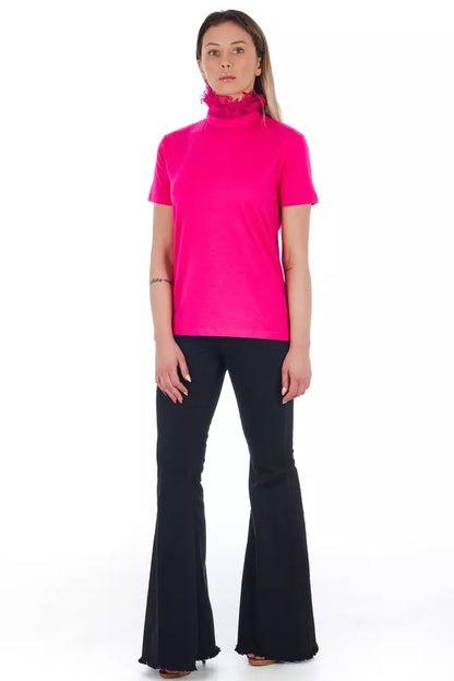  - Pink Cotton Women T-Shirt