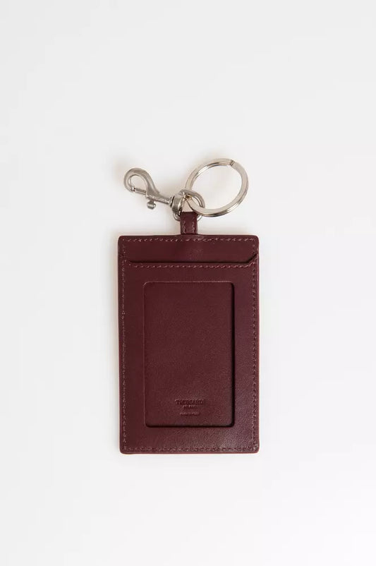  - Brown Leather Men Keychain