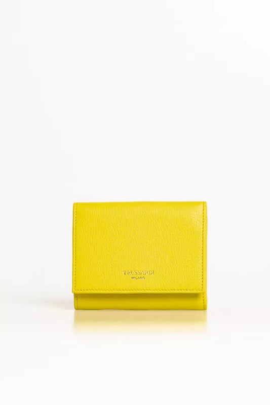  - Yellow Leather Women Wallet