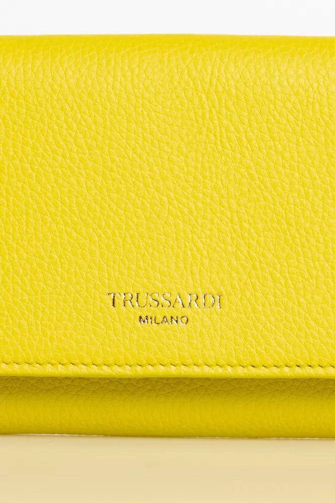  - Yellow Leather Women Wallet