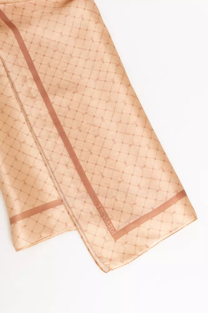  - Pink Silk Women Scarf