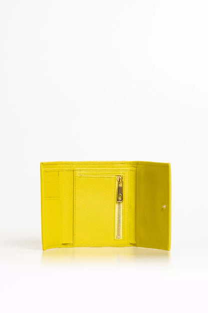  - Yellow Leather Women Wallet